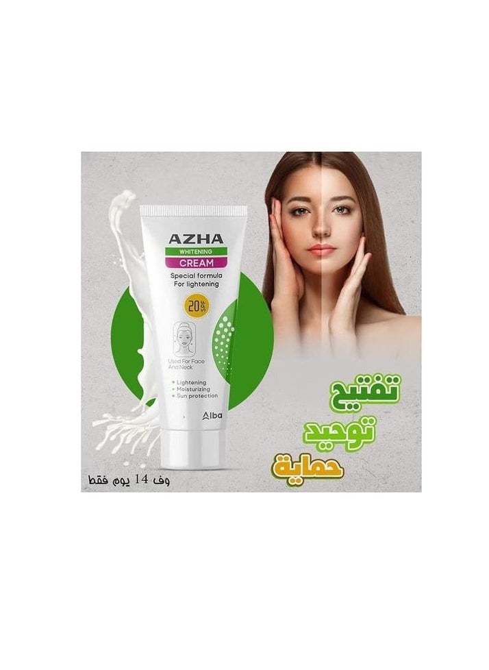 AZHA Azha Whitening Cream Special Formula For Ligtening Used For Face And Neck  75G  - Image 4