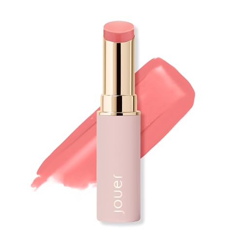 Jouer Essential Lip Enhancer Shine Balm Enhancing Tinted Lip Balm Moisturize Plump Nourishing Lip Care Jojoba Seed Oil and Maxi Lip Formula for Moisturizing and Fullness Peony - Image 2