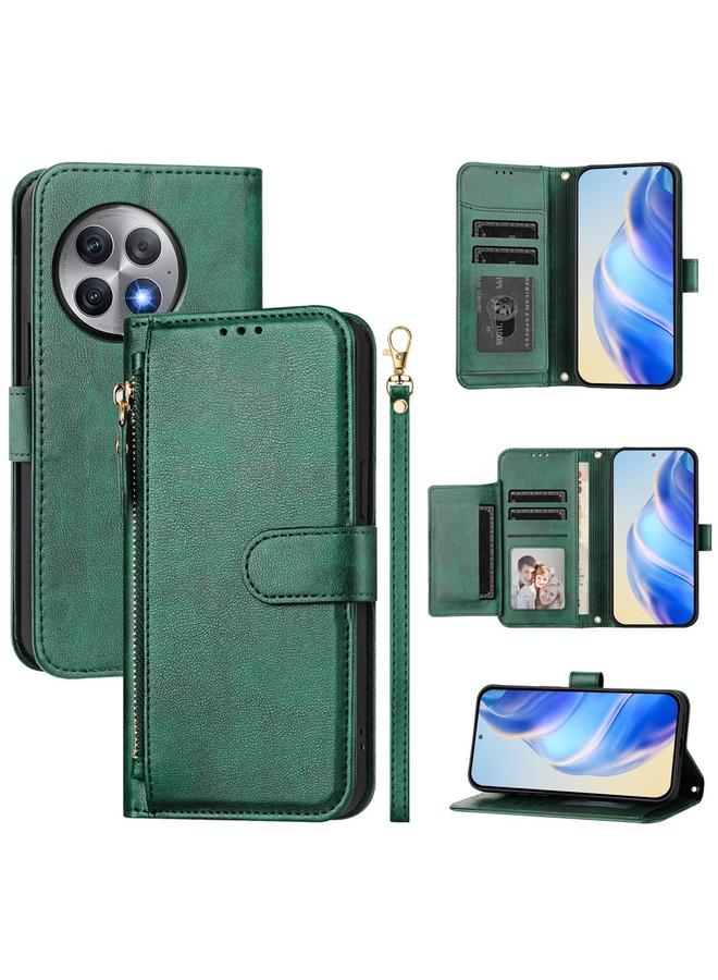 The Bros Case For OnePlus Ace 2 Pro Multi-Card Slots Zipper Wallet Leather Phone Case
