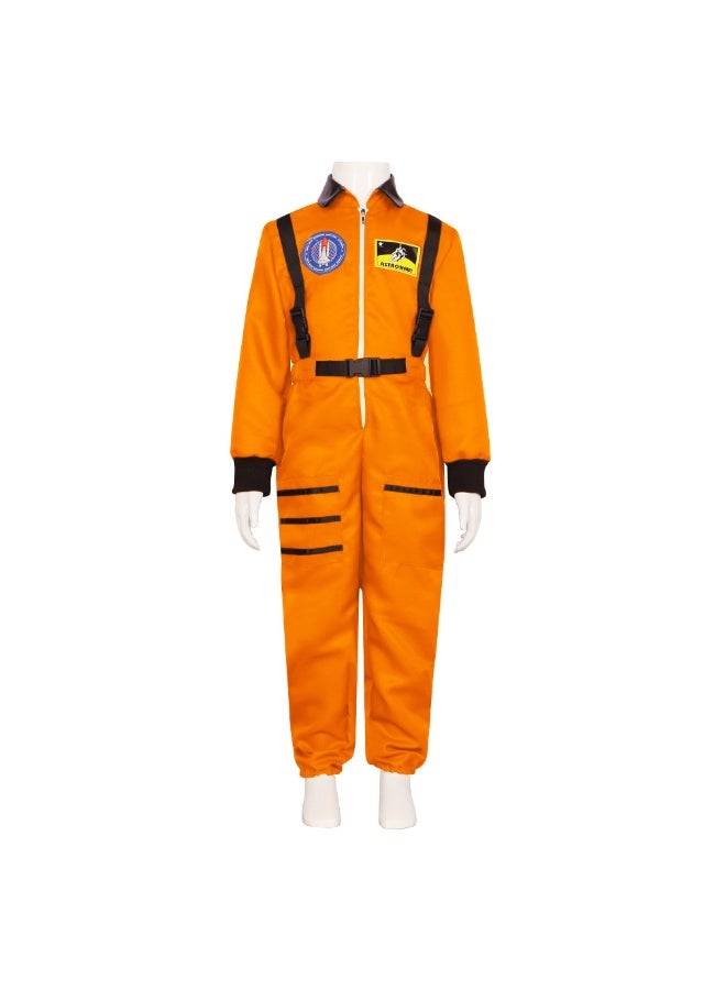 NIBEMINENT بدلة فضاء، زي أداء هالوين، زي رائد فضاء، بدلة رائد فضاء قطعة واحدة، زي تمثيلي - Image 1