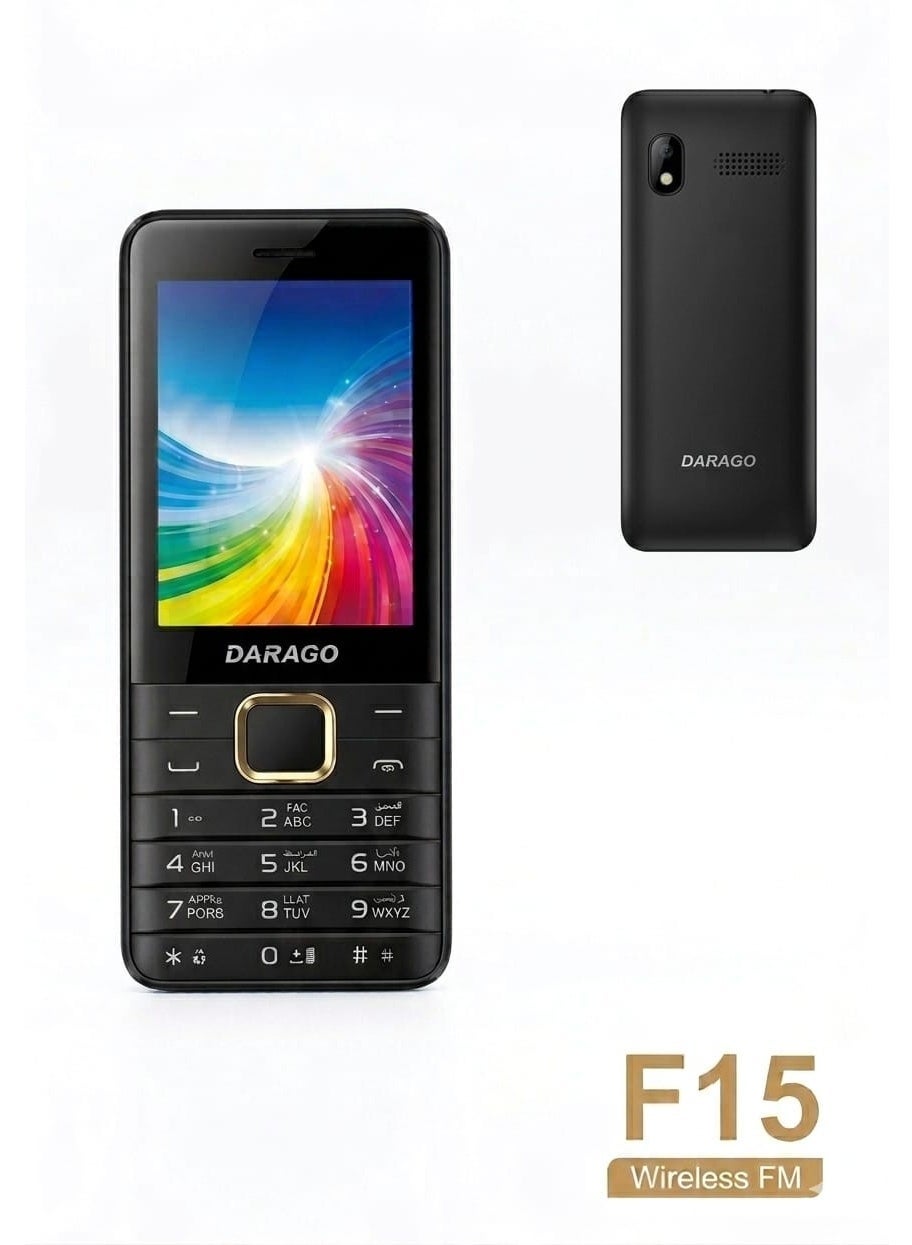F15 mobile phone with button, color screen, FM radio, 2.8-inch screen