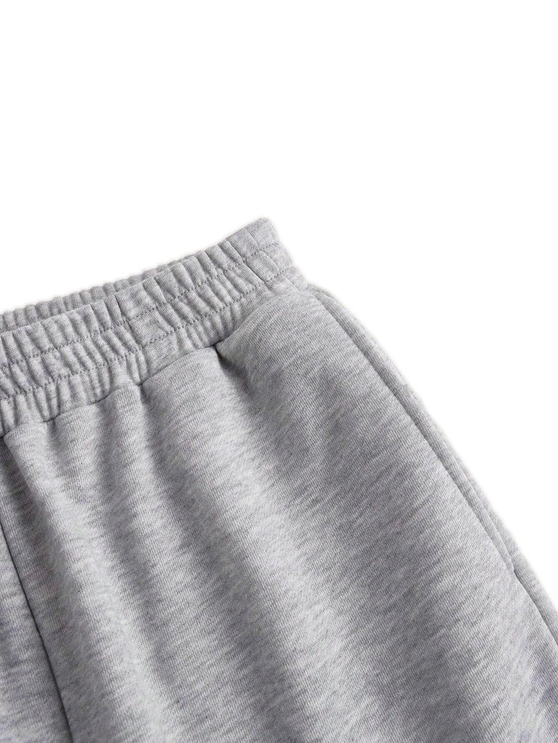 ZUGJAM Men's Baggy Sweatpants Wide Leg Lounge Sweat Pants with Pockets Grey L - Image 2