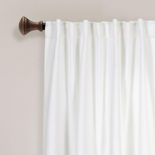 Lush Decor Zuri Flora Room Darkening Window Curtain Panels Pair 52 W x 84 L Turquoise Orange Room Darkening Curtains for Bedroom Floral Curtains - Image 3