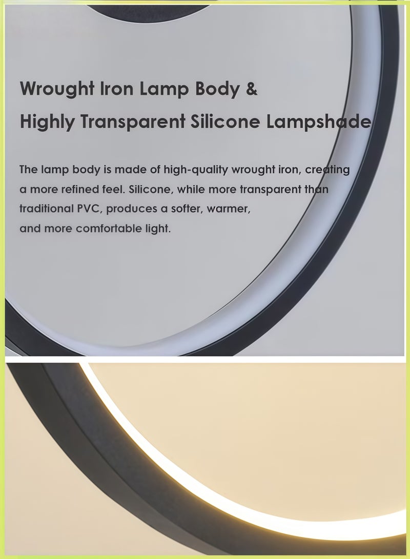 Haikomin Led Pendant Nordic Lights Indoor Lighting Adjustable Integrated Hanging Lamp Small Modern Led Pendant Light Three-colours For Home Bedside Living Room Decoration Dining Tables Aisle Modern Light Nordic Iron Retro Loft Home Living Room Hanging Lamps Bedroom Luminaria Lighting, Kitchen Island Pendant Lights Fixtures - Image 3