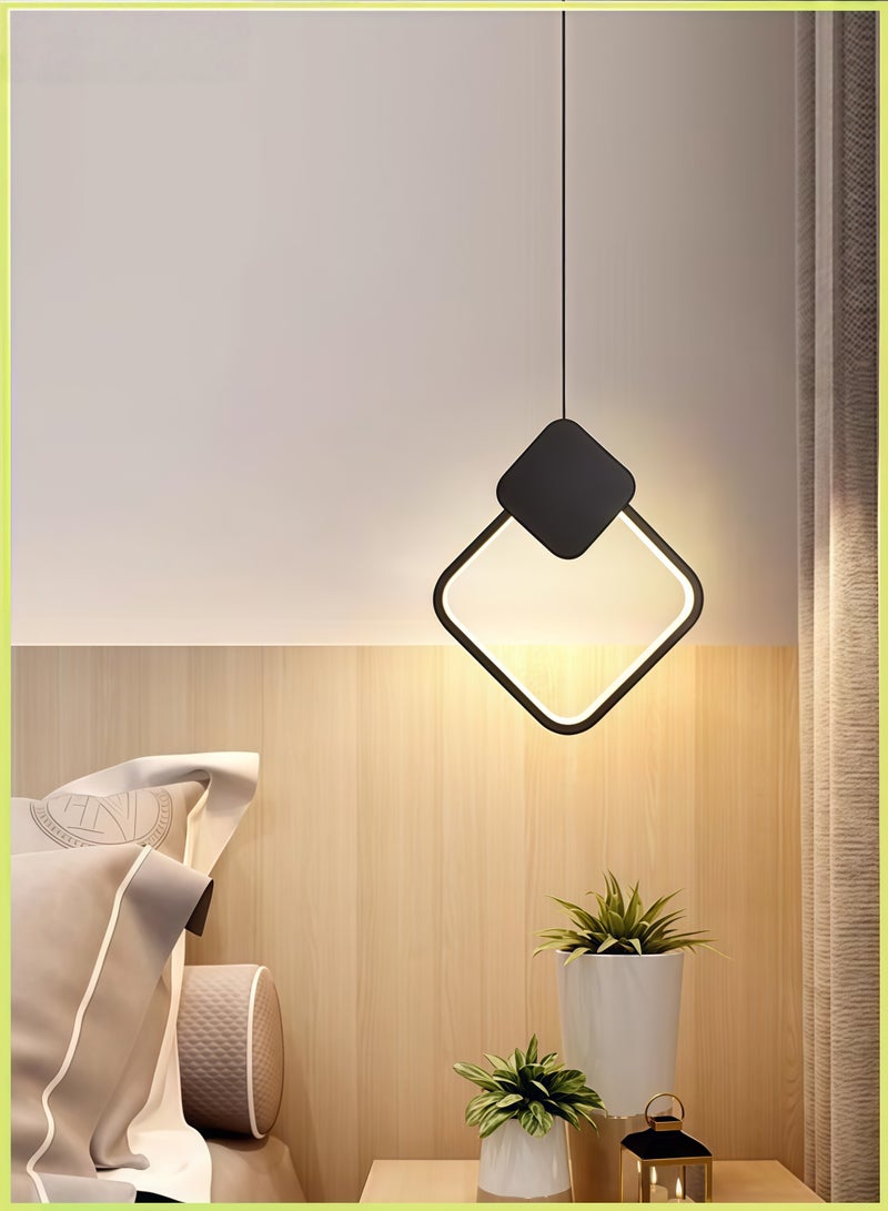 Haikomin Led Pendant Nordic Lights Indoor Lighting Adjustable Integrated Hanging Lamp Small Modern Led Pendant Light Three-colours For Home Bedside Living Room Decoration Dining Tables Aisle Modern Light Nordic Iron Retro Loft Home Living Room Hanging Lamps Bedroom Luminaria Lighting, Kitchen Island Pendant Lights Fixtures - Image 5