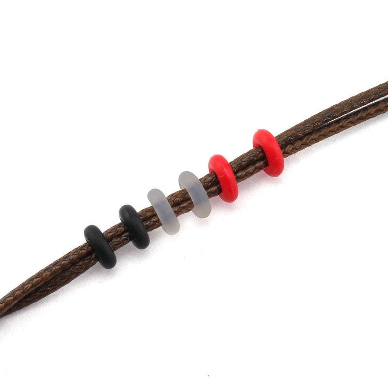 Tegg حلقات سدادة مطاطية 100 قطعة 6x2 مم لتصنيع المجوهرات ، مشابك نهاية ، فواصل خرز ، حشوات للأساور والقلائد والحرف اليدوية - Image 2