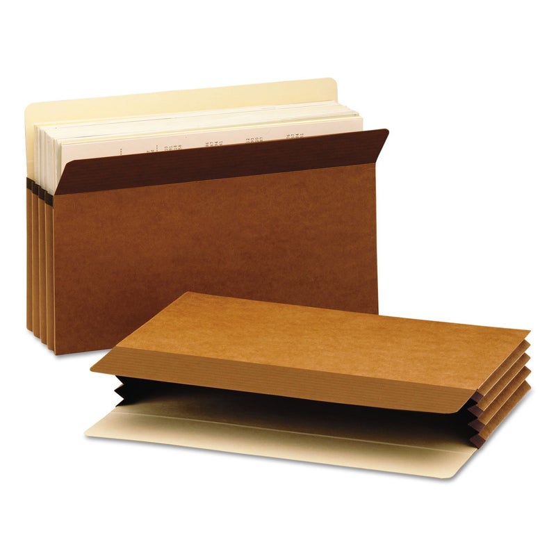 Smead Easy GripÂ® File Pocket, Straight-Cut Tab, 3-1/2" Expansion, Legal Size, Redrope, 25 per Box (73210) - Image 4