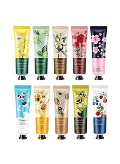 BONNIESTORE BONNIESTORE 10 Pack Plant Fragrance Hand Cream Moisturizing Hand Care Cream Travel Gift Set With Natural Aloe And Vitamin E For Women Bridesmaid30ml 