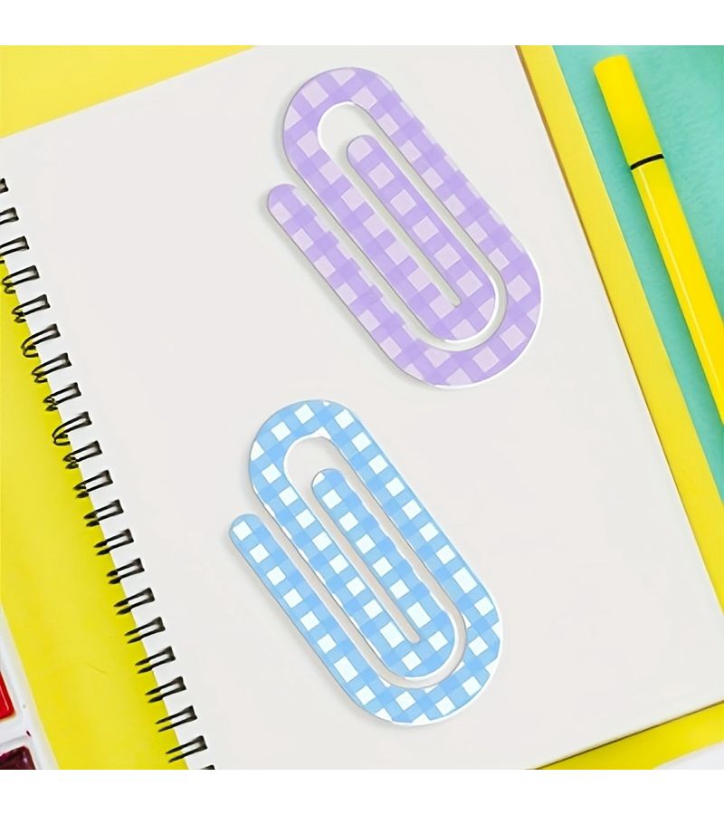 1 Set 2D Flat Enormous Acrylic Paper Clips for Back To School Teacher Appreciation Gifts Office Supplies Bookmark Book Lovers - Image 5