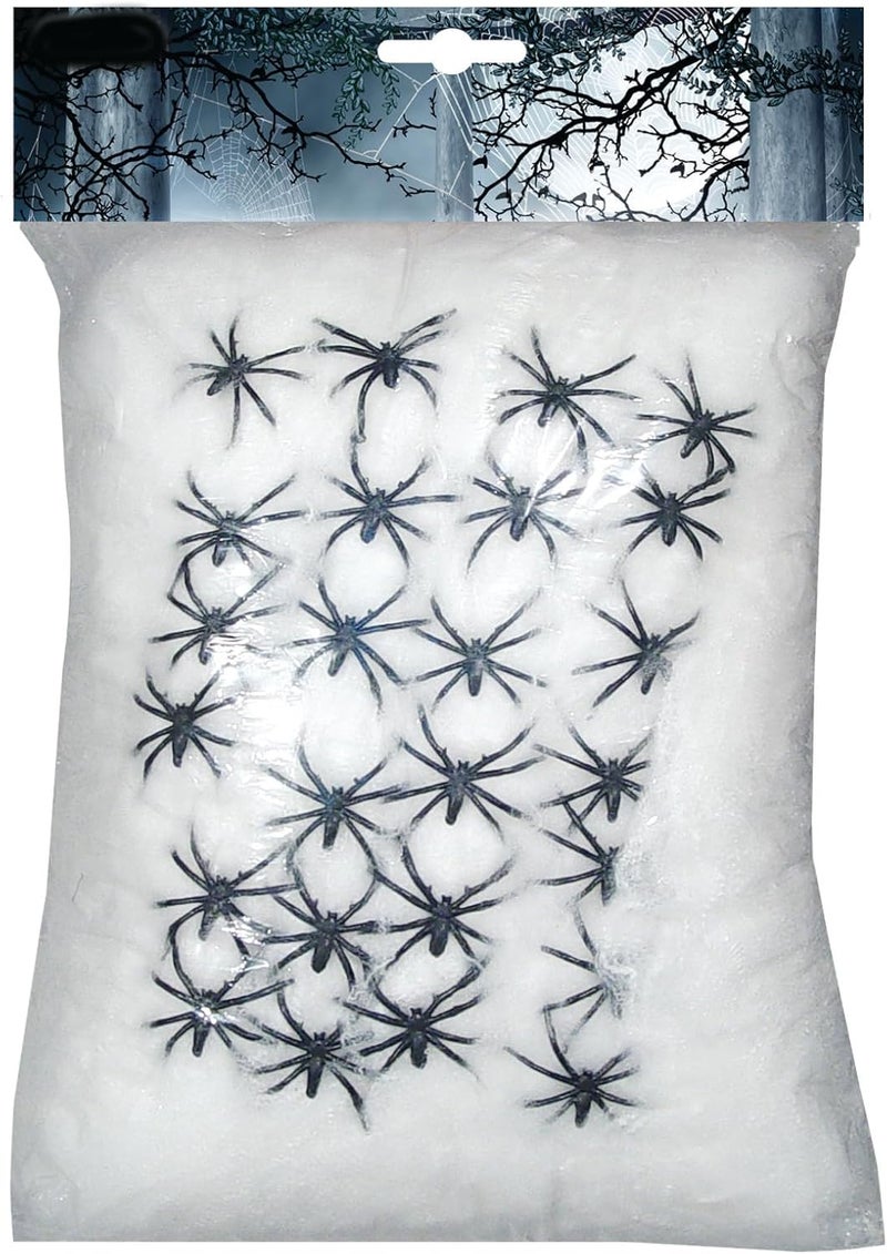 Ciao Integrated local logistics 31462 Cobweb Decoration, White, Black, 500 g Upgraded quality - Image 1