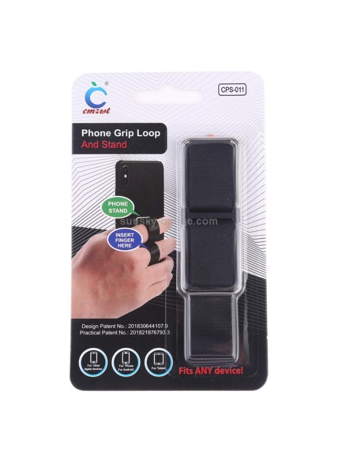 Ring holder and mobile phone holder model CPS-011 (black) - Image 5
