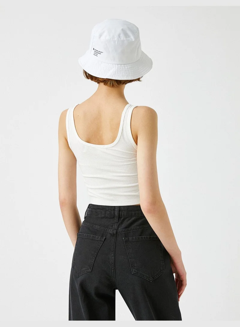 KOTON Ribbed Tanktop Crop