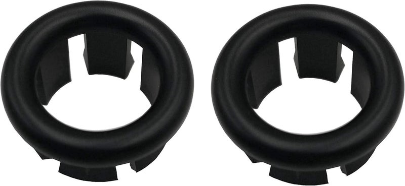 VRSS 6-Claw Bathroom Kitchen Sink Overflow Ring Basin Trim Cover Hole Insert in Caps (2Pcs Black) - Image 1