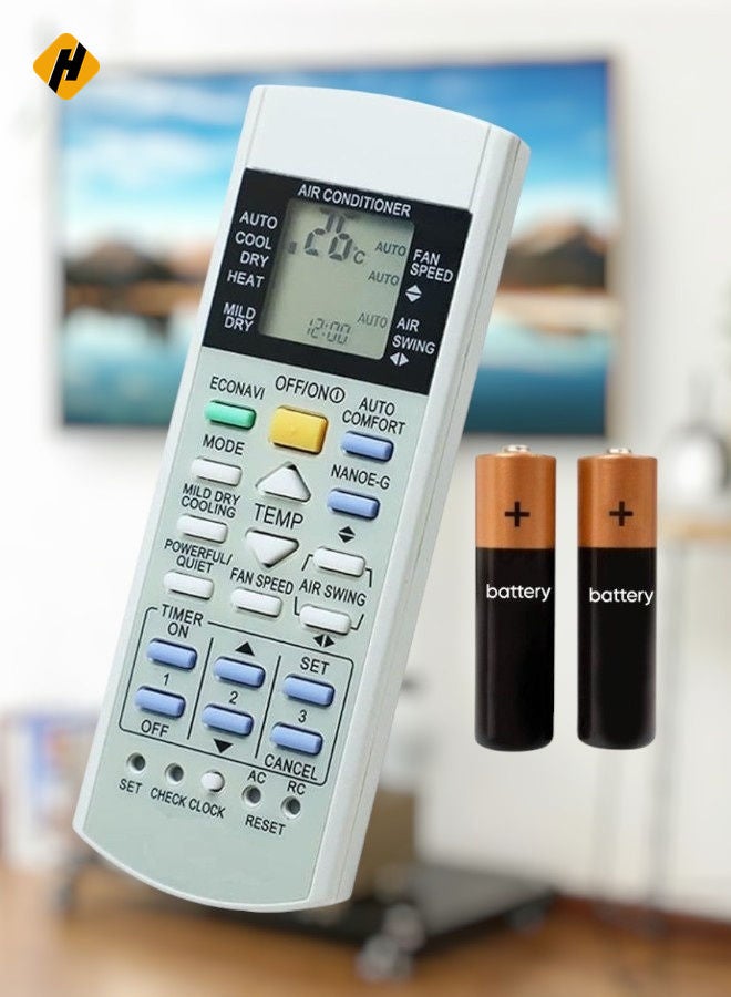 HuHa "Universal Replacement Remote Control for Panasonic Air Conditioner A75C3058 A75C3068 A75C2988 A75C2604 A75C3169 A75C3173 A75C2989 A75C2582" - Image 2
