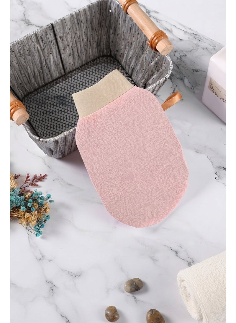 BLOOMING TIME Body Exfoliating Glove, Body Shower Scrub Mitt - Image 1