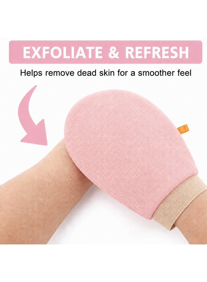 BLOOMING TIME Body Exfoliating Glove, Body Shower Scrub Mitt - Image 2