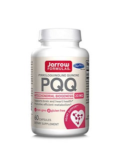 jarrow formulas Pqq 20 Mg 60 Servings (Capsules) Promotes Mitochondrial Biogenesis & Metabolism Supports Brain Heart Health & Cognitive Function Dietary Supplement  - Image 1