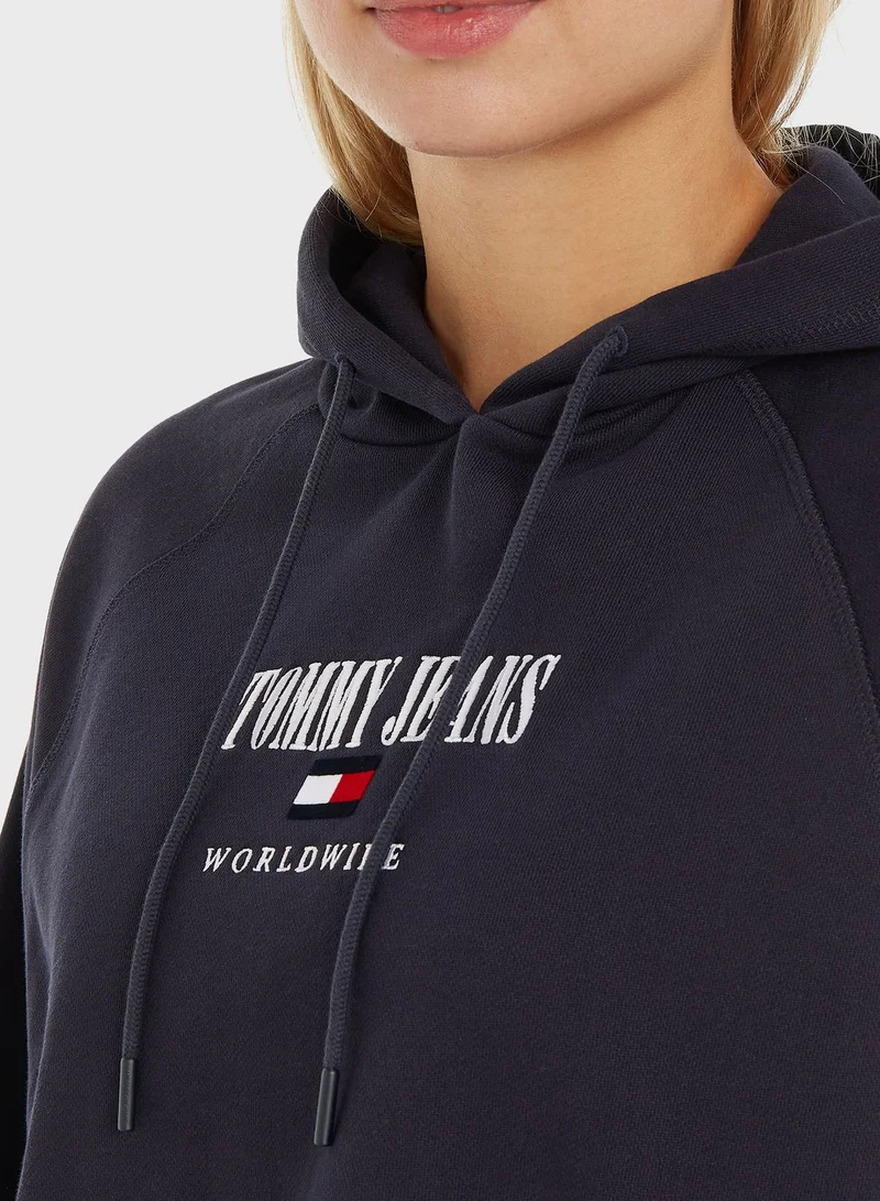TOMMY JEANS Logo Knitted Hoodie