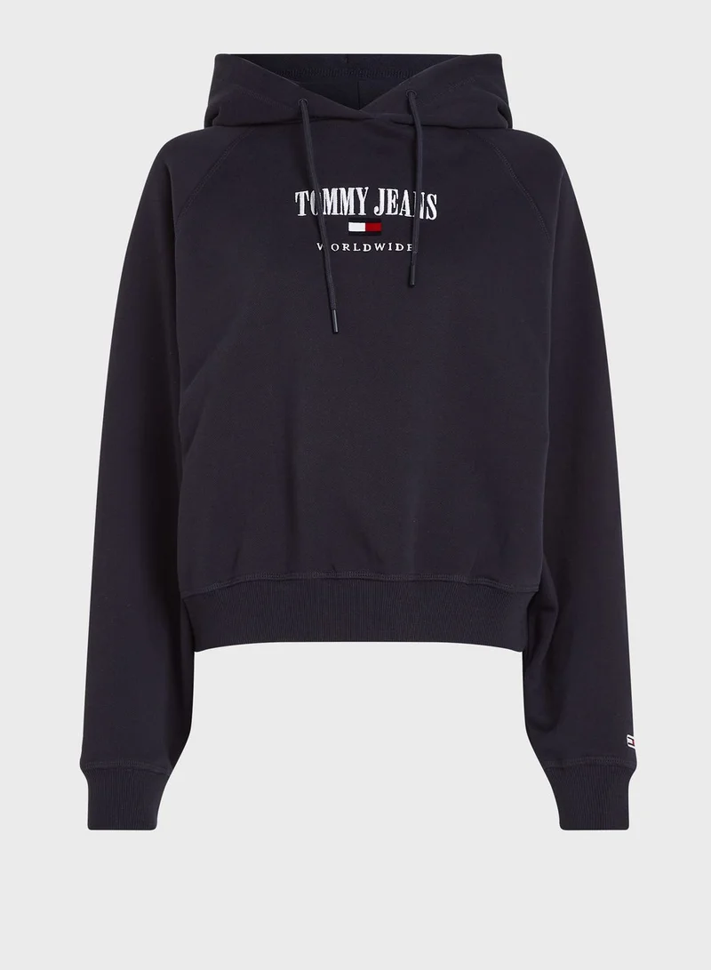 TOMMY JEANS Logo Knitted Hoodie