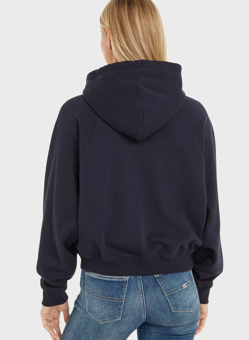 TOMMY JEANS Logo Knitted Hoodie