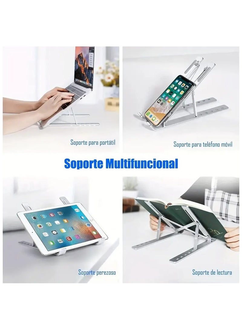 التاليHIAS "حامل كمبيوتر محمول قابل للتعديل للمكتب - حامل كمبيوتر محمول قابل للطي ومحمول مع تبريد جيد التهوية، تصميم مريح لأجهزة MacBook Pro/Air وDell وHP وSony وأجهزة الكمبيوتر المحمولة - خفيف الوزن ومتين وموفر للمساحة" - Image 4