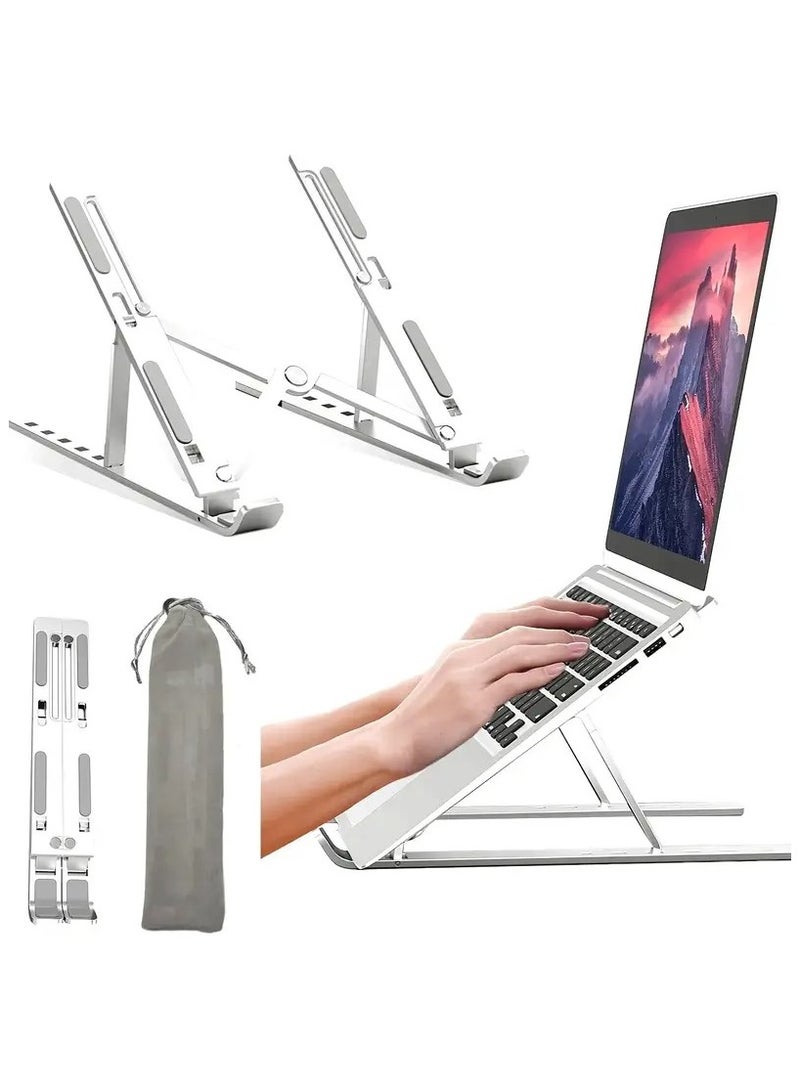 التاليHIAS "حامل كمبيوتر محمول قابل للتعديل للمكتب - حامل كمبيوتر محمول قابل للطي ومحمول مع تبريد جيد التهوية، تصميم مريح لأجهزة MacBook Pro/Air وDell وHP وSony وأجهزة الكمبيوتر المحمولة - خفيف الوزن ومتين وموفر للمساحة" - Image 1