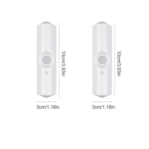 GITGRNTH 8 Pcs Rechargeable RGB Motion Sensor LED Light – Multicolor Smart Night Lamp with Motion Detection, Energy Saving, Magnetic Base – Perfect for Home Office Bedroom, Wardrobe, Kitchen - Image 2