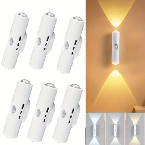 GITGRNTH 8 Pcs Rechargeable RGB Motion Sensor LED Light – Multicolor Smart Night Lamp with Motion Detection, Energy Saving, Magnetic Base – Perfect for Home Office Bedroom, Wardrobe, Kitchen - Image 3