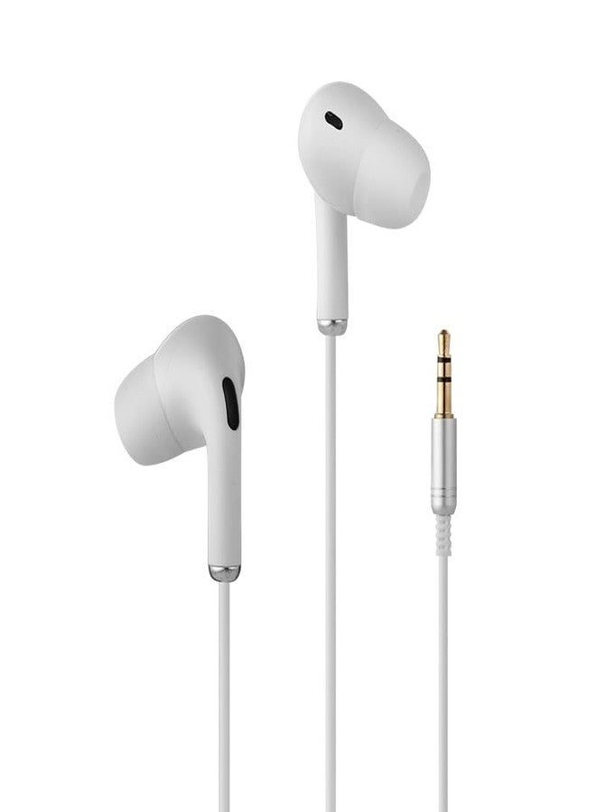 Accessonico Long Wired Headphones Earbuds Cord Earphones for TV PC (10FT 3 Meter) Extra Cable in-Ear for 3.5mm Audio Output Stereo 3 Pole Headset Noise Cancelling Plug in Jack Ear Buds Clear - Image 1