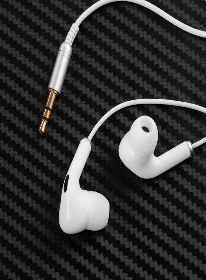 Accessonico Long Wired Headphones Earbuds Cord Earphones for TV PC (10FT 3 Meter) Extra Cable in-Ear for 3.5mm Audio Output Stereo 3 Pole Headset Noise Cancelling Plug in Jack Ear Buds Clear - Image 2