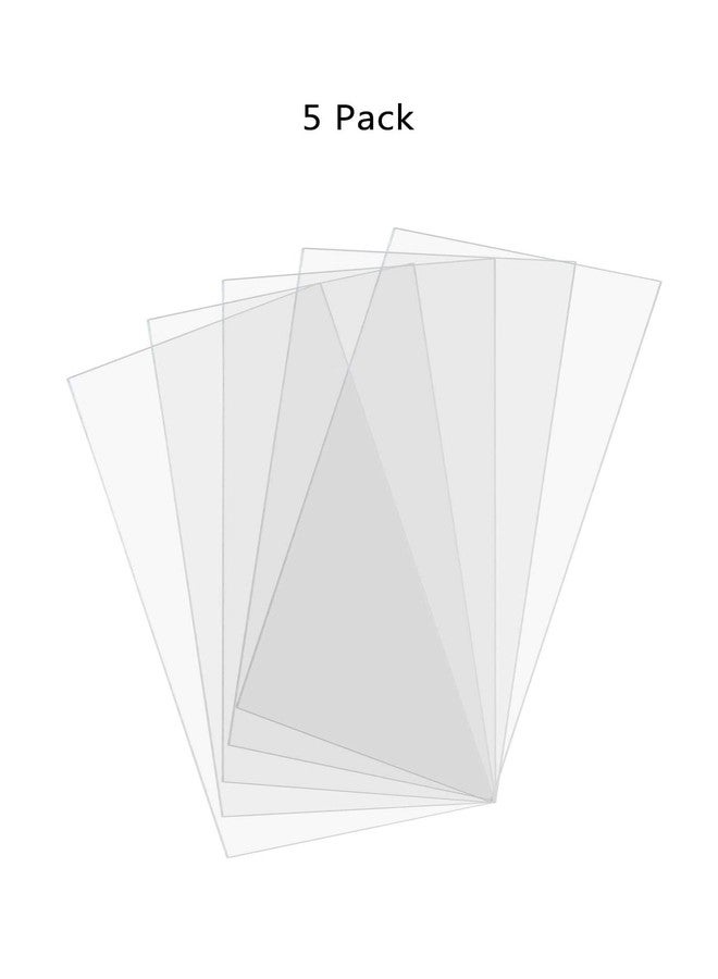 Marketing Holders 5 Pack Clear Acrylic Rectangular DIY Sheet 3" x 6" DIY Blank .080" Thick See Through Tile for Arts and Crafts Activities by Marketing Holders - Image 4