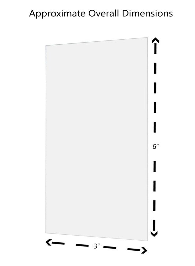 Marketing Holders 5 Pack Clear Acrylic Rectangular DIY Sheet 3" x 6" DIY Blank .080" Thick See Through Tile for Arts and Crafts Activities by Marketing Holders - Image 2