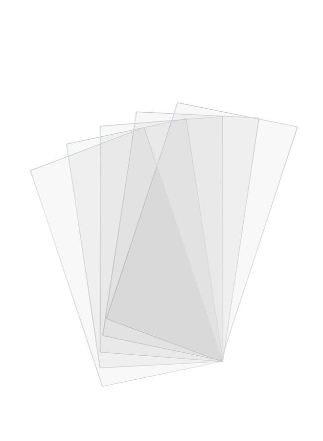 Marketing Holders 5 Pack Clear Acrylic Rectangular DIY Sheet 3" x 6" DIY Blank .080" Thick See Through Tile for Arts and Crafts Activities by Marketing Holders - Image 1