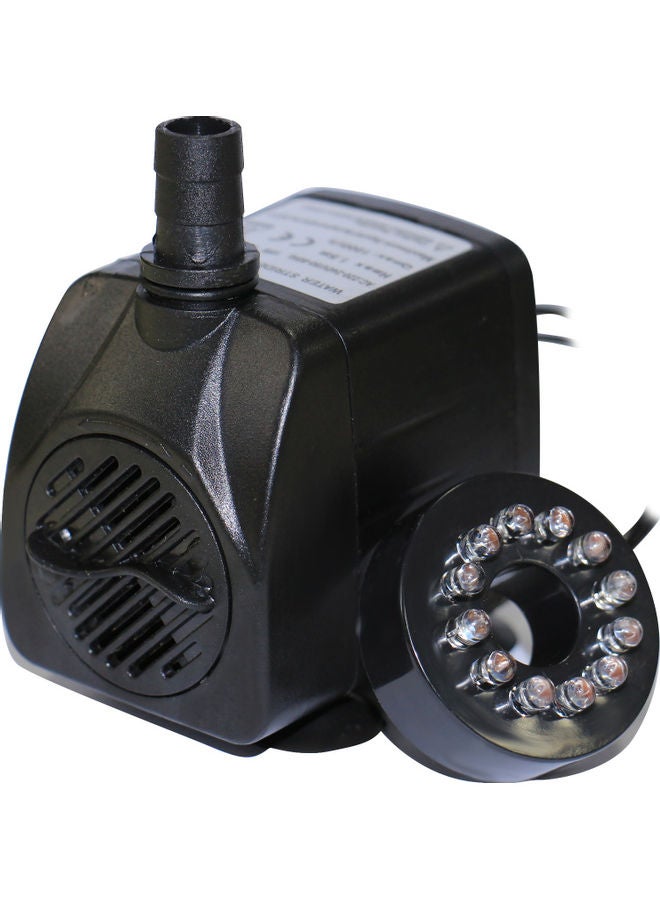 Loquat Submersible Water Pump With 12 LED Light Black - Image 1
