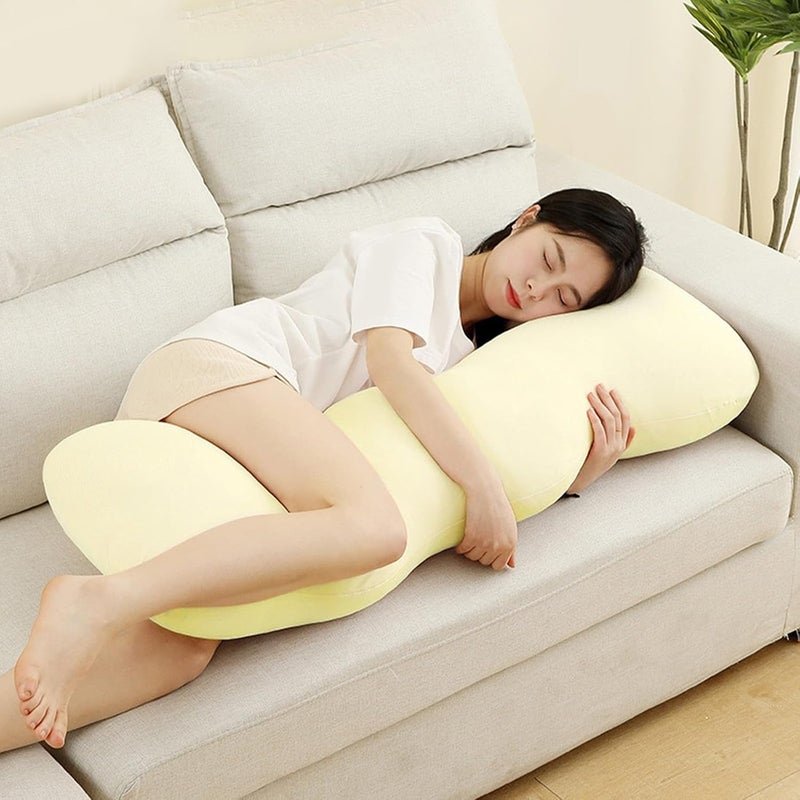 Cool Body Pillow for Adults Extra Long Pillow for Bed Shredded Memory Foam Full Pillows - Image 1