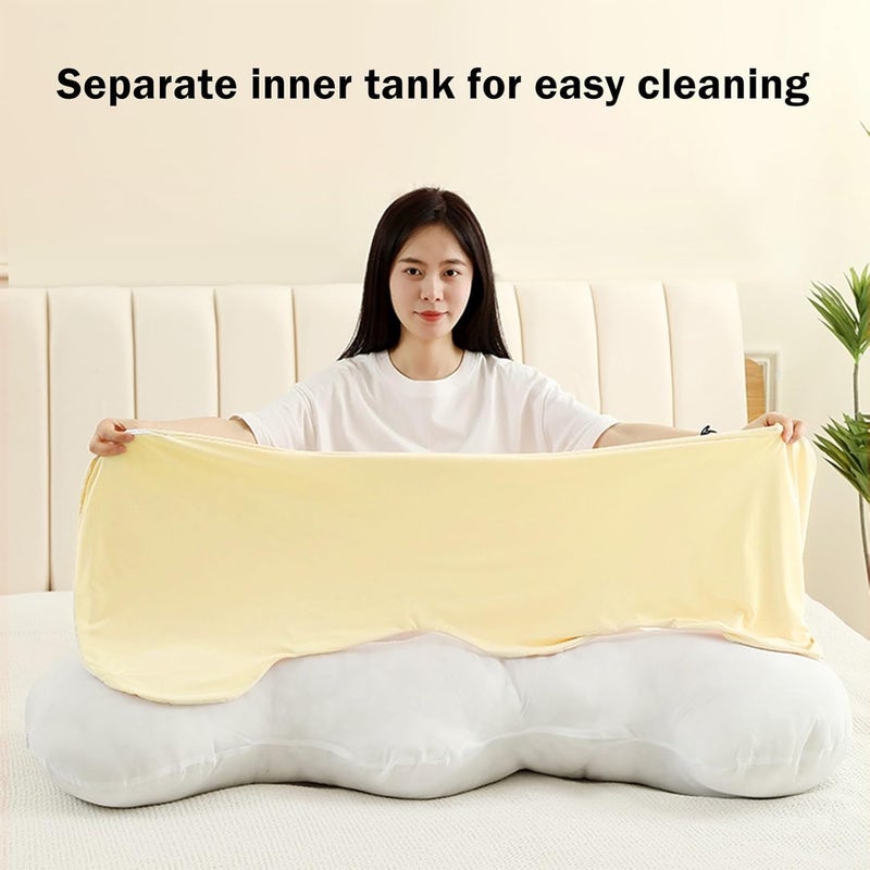 Cool Body Pillow for Adults Extra Long Pillow for Bed Shredded Memory Foam Full Pillows - Image 5