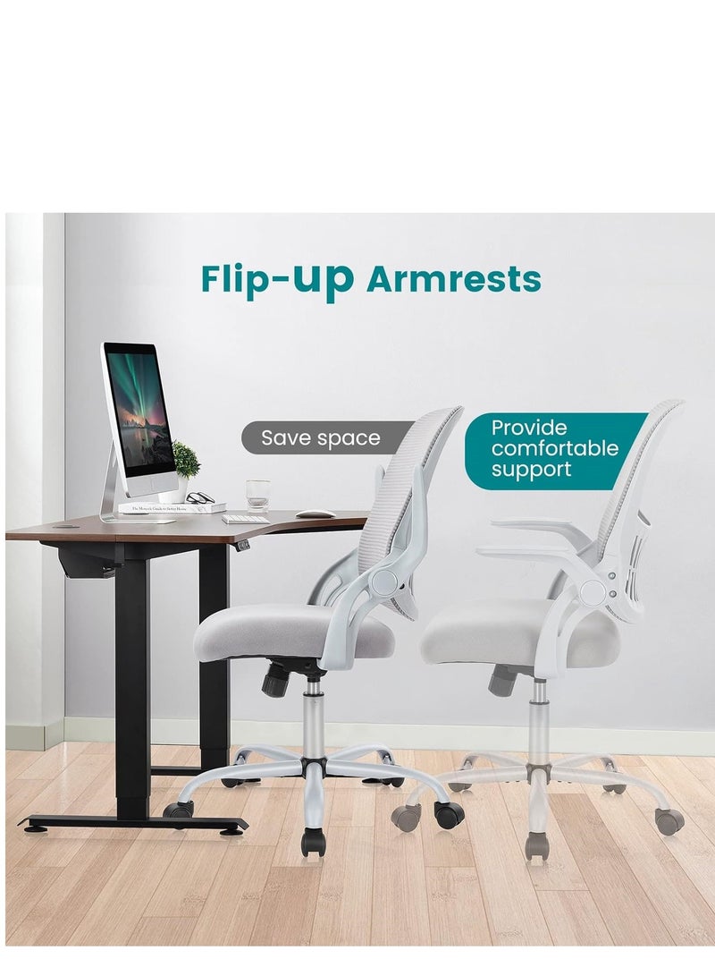 بينغ جنرال كرسي مكتب مريح، كرسي مكتب شبكي قابل للتنفس، كرسي ألعاب شبكي عالي الظهر مع مساند ذراع قابلة للطي - Image 5