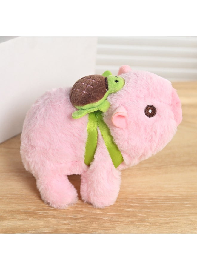 Simulation Electric Plush Kapi Bala Doll Walking Call Electronic Pet Children's Toy Spreading-Colour:Pink (turtle Bag)  - Image 4