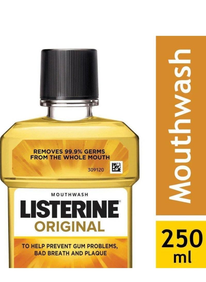 Listerine - Total Care Miswak Mouthwash Milder Taste Zero Alcohol Fluoride Daily Mouthwash 250 ml - Image 1