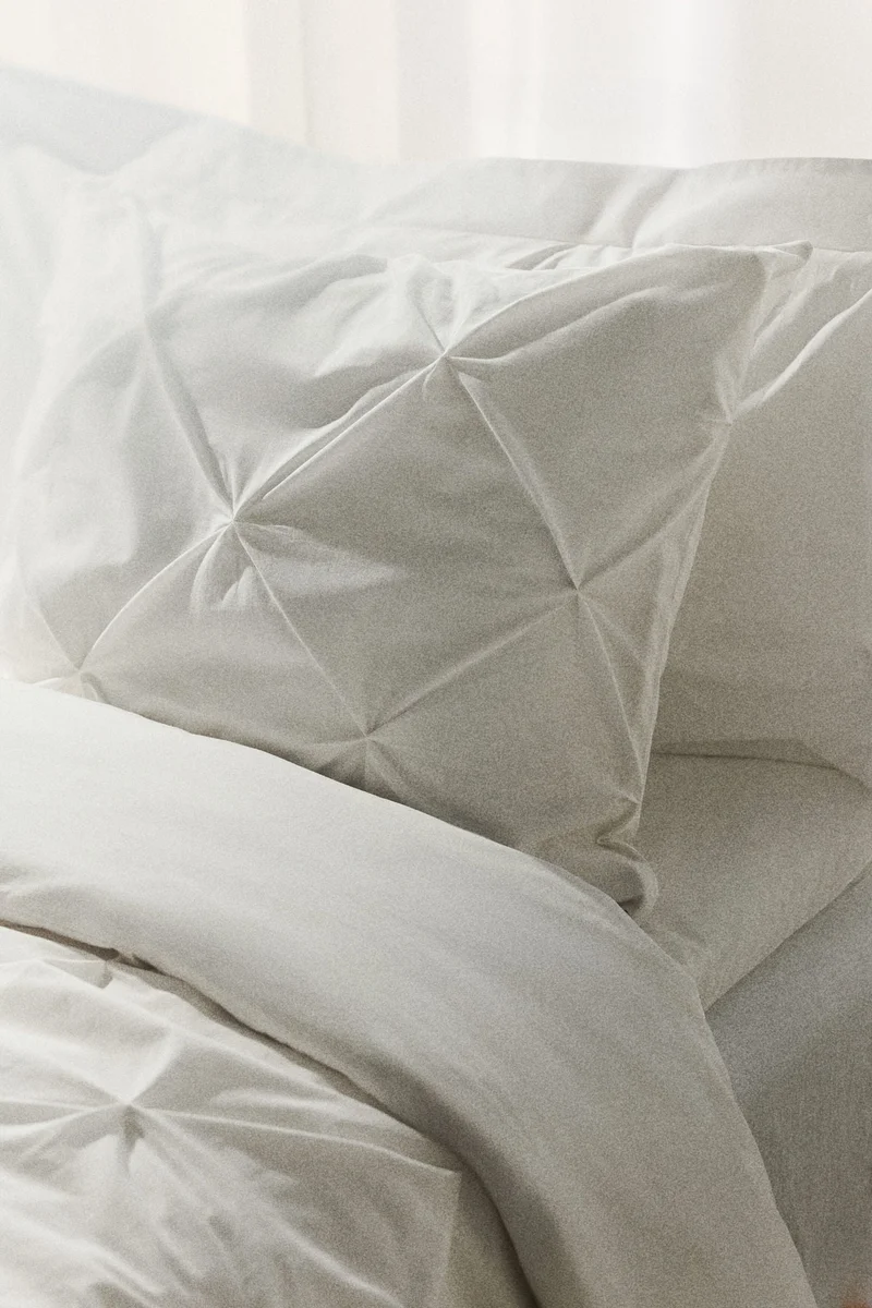 H&M Pintucked single duvet cover set