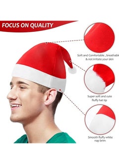 SINCHER SINCHER Red hat, short plush hat, 12-piece hat, adult party supplies  - Image 2