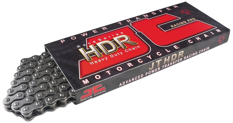JT Chain JTC428HDR120SL (428 Series) Black Steel 120 Link Heavy Duty Non O-Ring Chain with Connecting Link - Image 4
