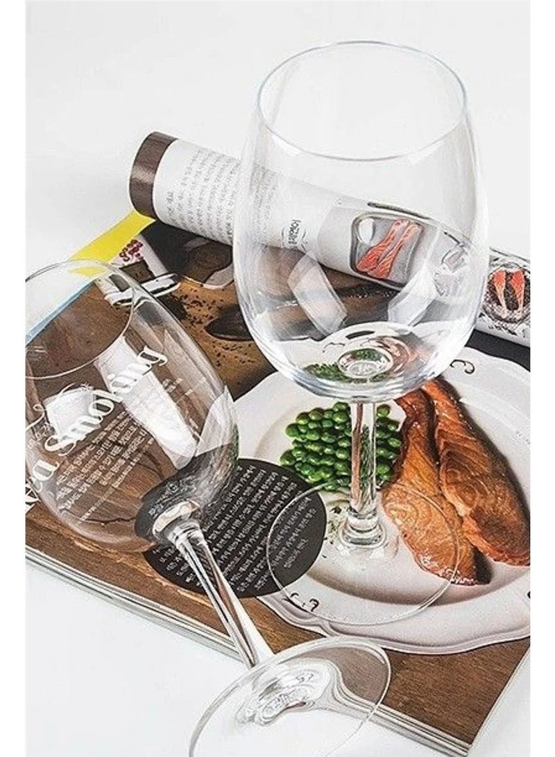 Paşabahçe كأس النبيذ من باساباخه إينوتيكا 615 مل - مجموعة كؤوس نبيذ من قطعتين - Image 2