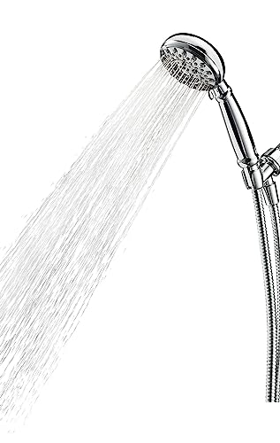 Moen Banbury Chrome 5-Spray Hand Shower with Hose and Bracket, 4-Inch Diameter, 23046 - Image 4