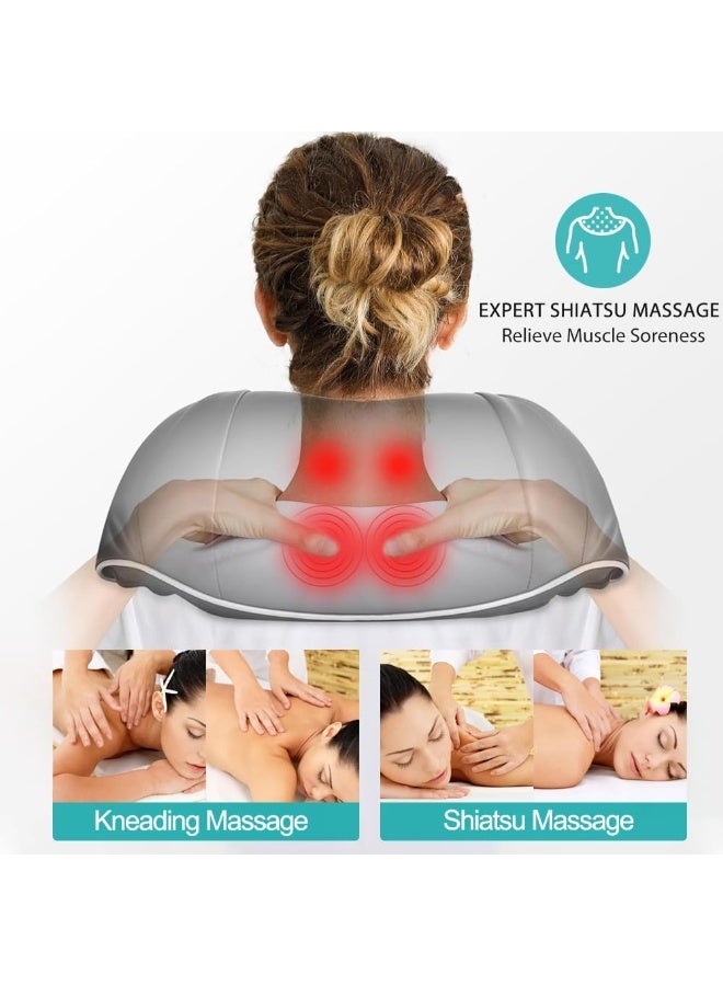 Electric 5D Shiatsu Neck and Back Massager with Heat - Deep Tissue Kneading Shoulder Massage System - Multifunctional Body Relief for Leg, Foot & Muscle Pain - Professional Health Gift for Men & Women - Image 3
