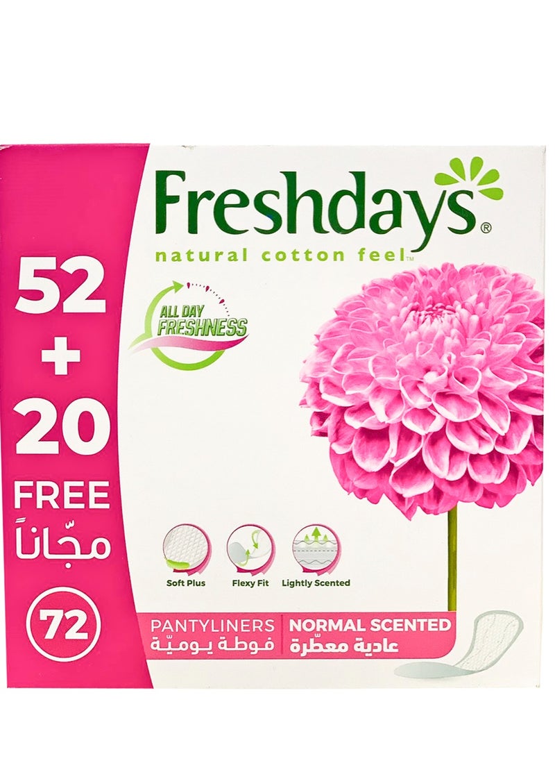 Freshdays Freshdays Pantyliners Normal Scented 72 Pads  - Image 1