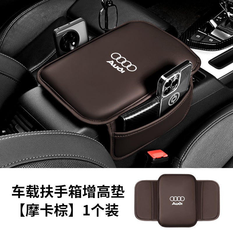 Car Armrest Box Mat Universal Storage Bag Car Storage Pocket Elbow Wear-Resistant Central Mat Multi-Functional Heightening And Widening - Image 1