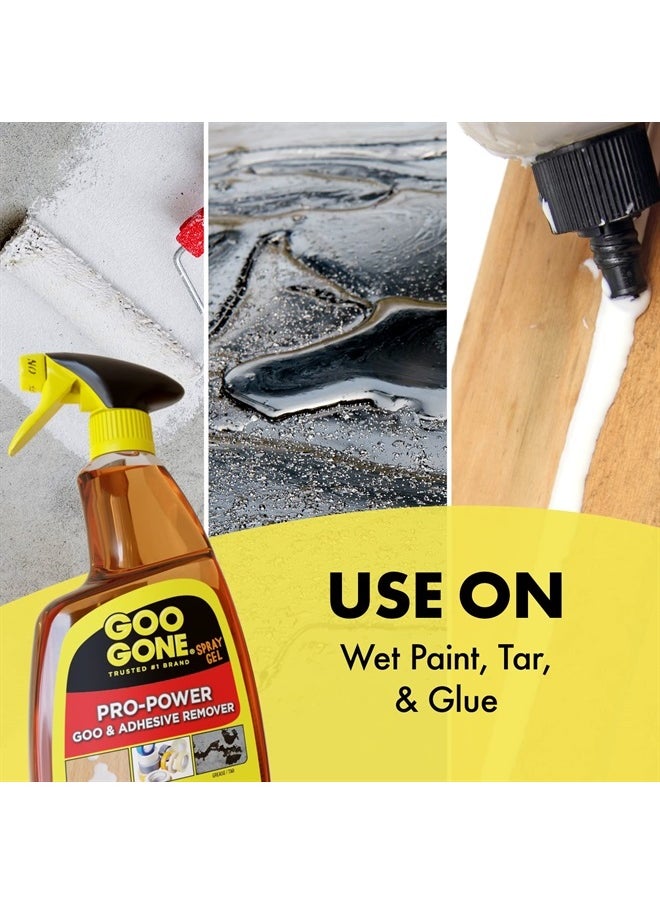 Goo Gone Pro-Power Spray Gel Adhesive Remover - 24 Ounce (2 Pack) - Surface Safe, Great Cleaner, No Harsh Odors, Removes Stickers, Can Be Used On Tools  - Image 5