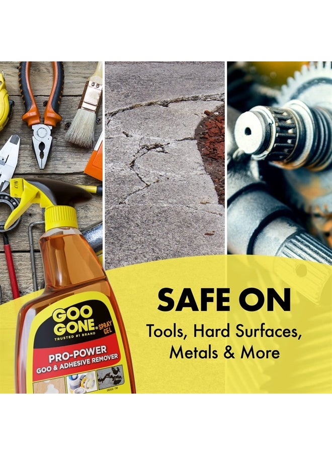 Goo Gone Pro-Power Spray Gel Adhesive Remover - 24 Ounce (2 Pack) - Surface Safe, Great Cleaner, No Harsh Odors, Removes Stickers, Can Be Used On Tools  - Image 4