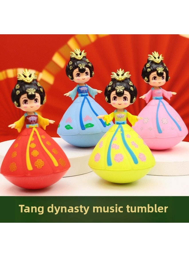 Cartoon Datang Music Tumbler Creative Ornaments Poet Doll Souvenir Doll Stall Supply Manufacturers Direct Supply-Color:105 Little Brother Music Tumbler-autumn-Height:16*9*9 - Image 3